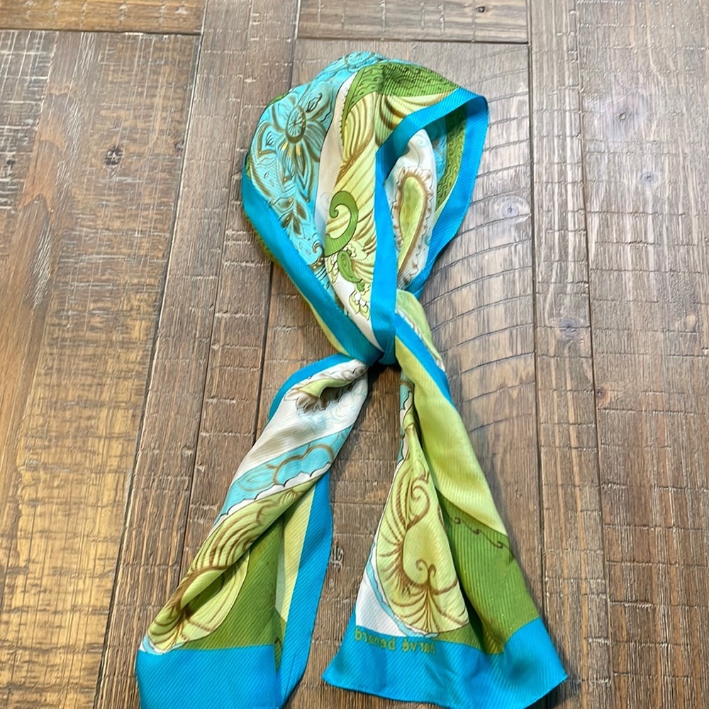 Harve` Benard scarf.  10"x52" - 100% Silk